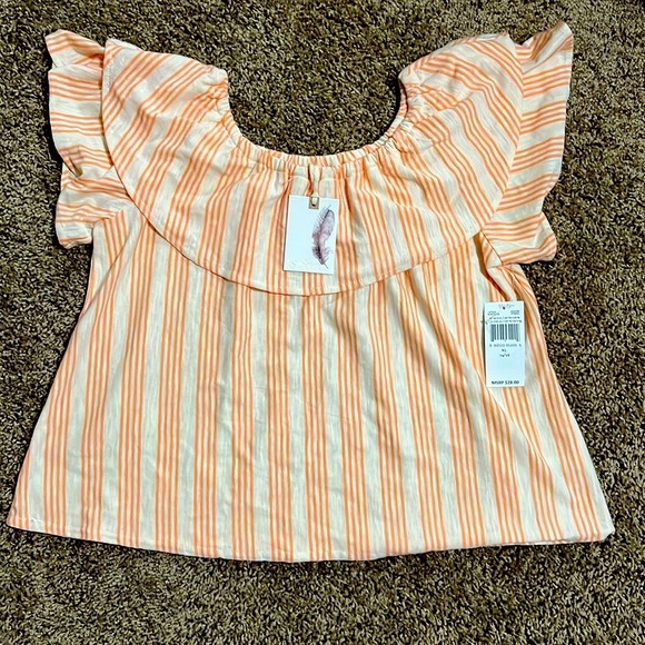 Jessica Simpson stripe girls xl 14/16 top. Super cute and soft. NWT - Picture 1 of 1